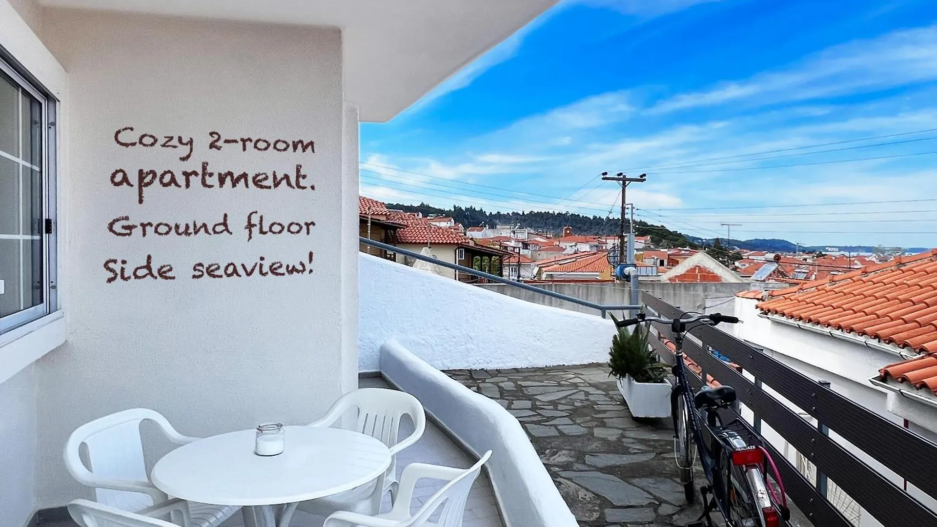 Rona Vista Suites Cozy Veranda Polychrono Apartment